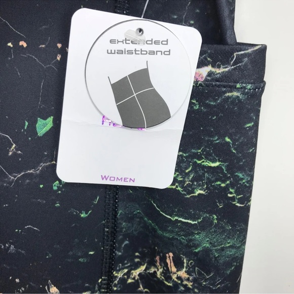 Alive Magnetics Marble Printed Active Leggings Pockets - Picture 5 of 14
